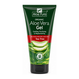 Aloe Pura Aloe Vera Gel & Tea Tree by Aloe Pura Natural Beauty — front view showing product label and branding, studio product photo on white background