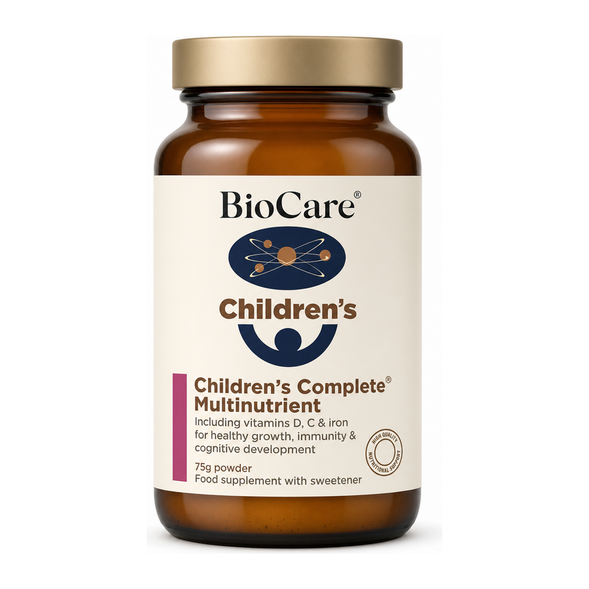 Biocare Children's Complete Multinutrient by BioCare Natural Remedies — front view showing product label and branding, studio product photo on white background