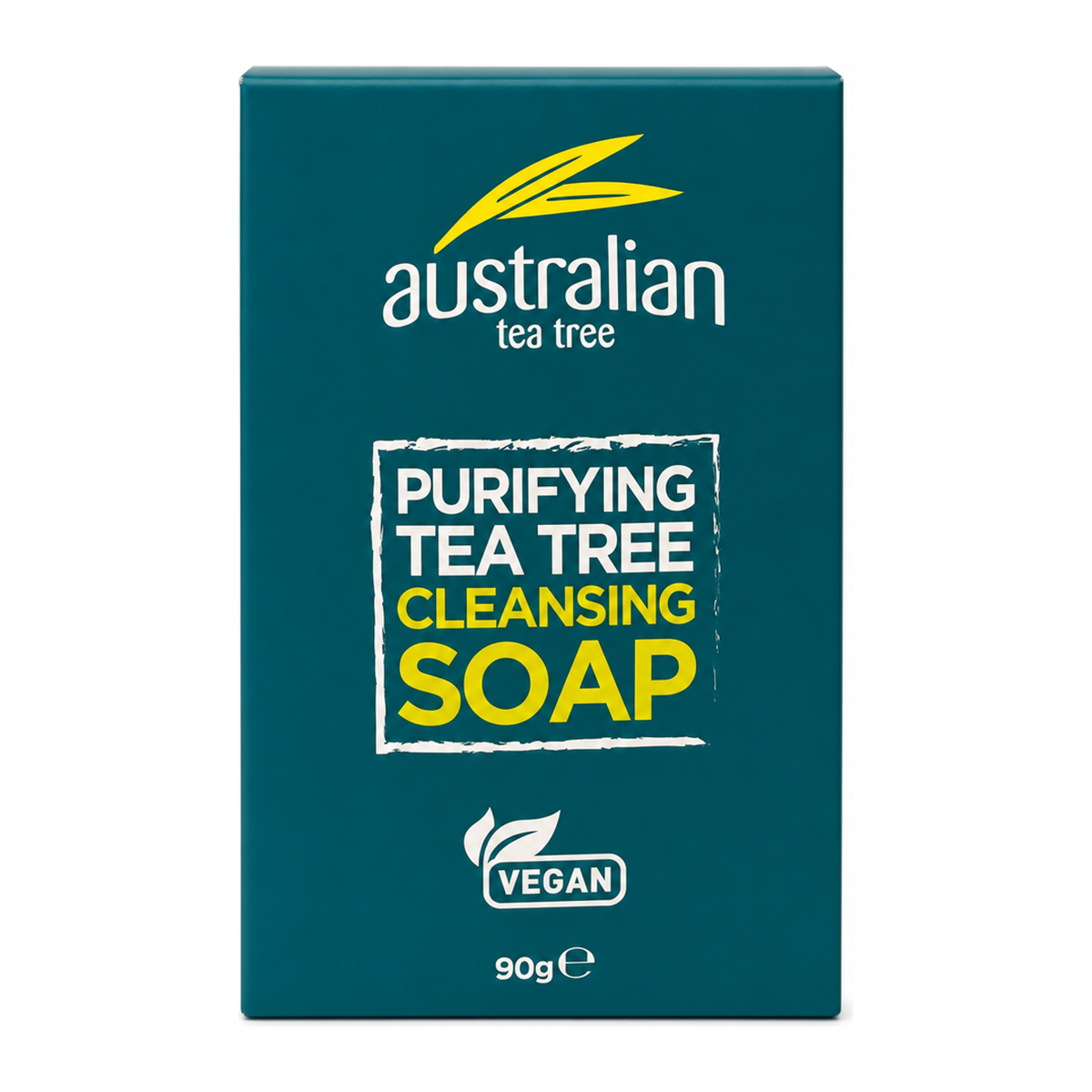 Australian Tea Tree Cleansing Soap by Australian Tea Tree Natural Beauty — front view showing product label and branding, studio product photo on white background