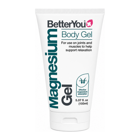 BetterYou Magnesium Gel by BetterYou Natural Remedies — front view showing product label and branding, studio product photo on white background