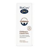 Biocare Children's Liquid Zinc by BioCare Natural Remedies — front view showing product label and branding, studio product photo on white background