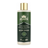 Ayumi Neem & Tea Tree Body Wash ml by Ayumi Natural Beauty — front view showing product label and branding, studio product photo on white background