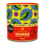 Aduna Baobab Superfruit Powder by Aduna Natural Remedies — front view showing product label and branding, studio product photo on white background