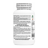 Natures Plus Organic Ultra Juice Greens Bi-Layered 90 tabs — back view showing ingredients and product details, studio product photo on white background