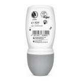 Lavera Natural & Invisible Deodorant Roll On — back view showing ingredients and product details, studio product photo on white background