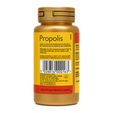 Bee Health Propolis Capsules 30 x 1000mg — back view showing ingredients and product details, studio product photo on white background