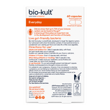 Bio-Kult Everyday Advanced Formulation — back view showing ingredients and product details, studio product photo on white background