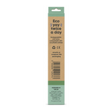 From Earth to Earth Bamboo Tooth Brush Magical Mint - Mint Green Child 1 Unit — back view showing ingredients and product details, studio product photo on white background