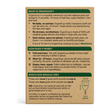 AllMatters Menstrual Cup Size B — back view showing ingredients and product details, studio product photo on white background