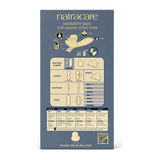 Natracare Natural Maternity Pads x 10 — back view showing ingredients and product details, studio product photo on white background