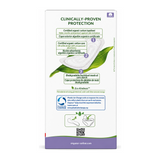 Organyc Pantyliner Light Flow - Flat - 24 Liners — back view showing ingredients and product details, studio product photo on white background