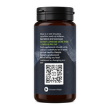 Feel Supreme  Himalayan Shilajit Capsules 400mg — back view showing ingredients and product details, studio product photo on white background