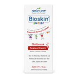Salcura Bioskin Junior Outbreak Rescue Cream — front view showing product label and branding, studio product photo on white background