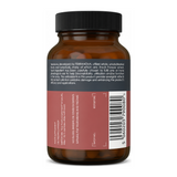 Terranova CoQ10 100mg Complex — back view showing ingredients and product details, studio product photo on white background