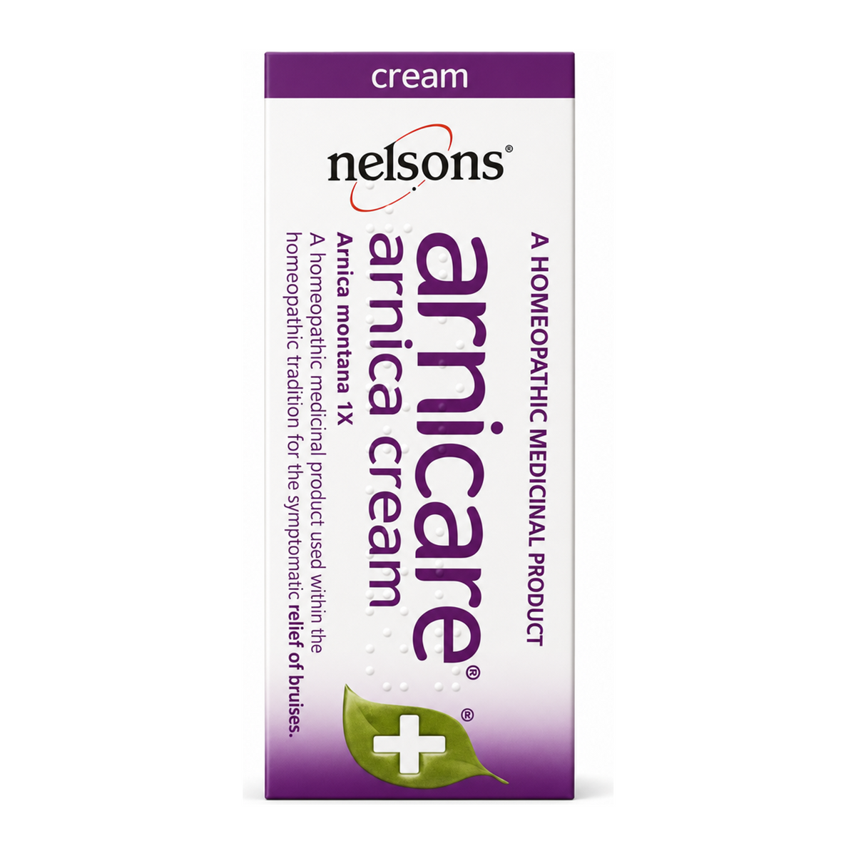 Nelsons Arnicare Arnica Cream — front view showing product label and branding, studio product photo on white background