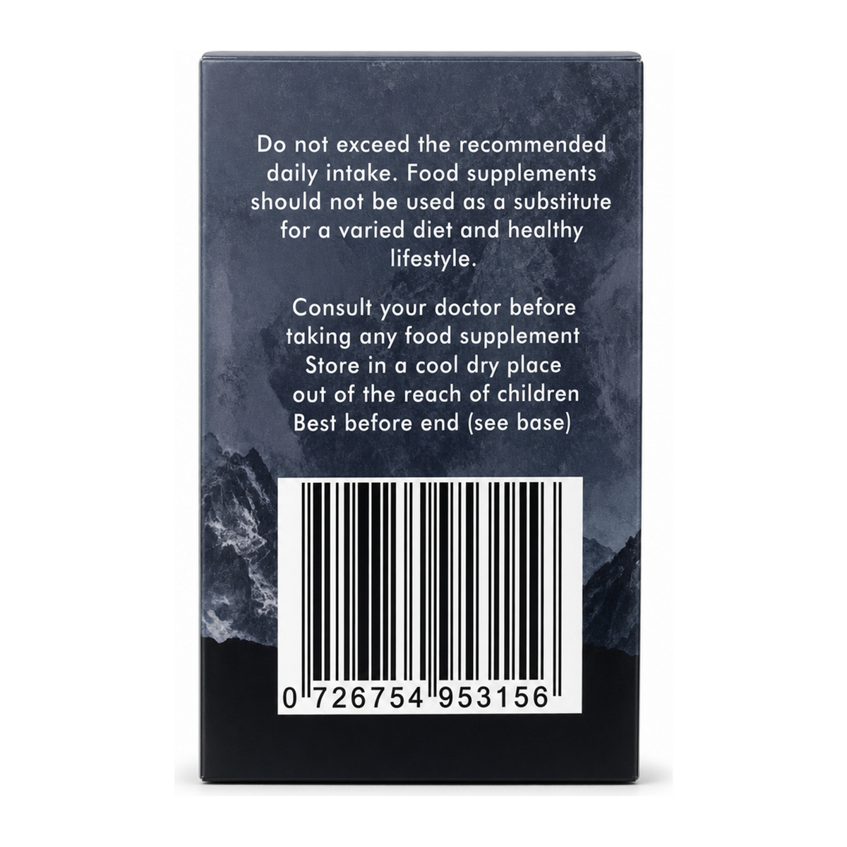 Feel Supreme Altai Shilajit Resin — back view showing ingredients and product details, studio product photo on white background