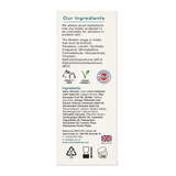 Salcura Bioskin Zeoderm — back view showing ingredients and product details, studio product photo on white background