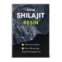Feel Supreme Altai Shilajit Resin — front view showing product label and branding, studio product photo on white background