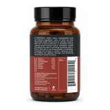 Terranova Co-Q-10, Magnesium & Hawthorn Complex — back view showing ingredients and product details, studio product photo on white background