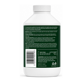 Aloe Pura Aloe Vera Juice Max Strength — back view showing ingredients and product details, studio product photo on white background