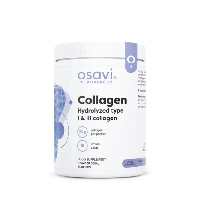 Osavi Advanced collagen supplement container on a white background