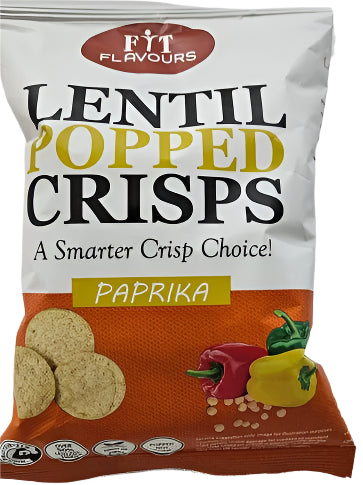 Fit Flavour Lentil popped Crisps Paprika 40gms