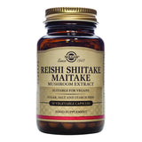 Solgar Reishi Shiitake Maitake Mushroom Extract 50 Vegetable Capsules