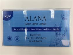 Alana Branded Shelf Talker 6x3 inches (15x7.5cm)