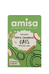 Amisa Organic Gluten Free Porridge Oats with Apple & Cinnamon