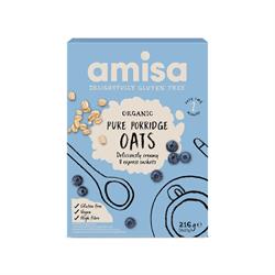 Amisa Organic Gluten Free Porridge Oats - Sachets