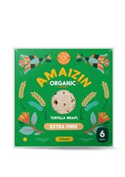 Amaizin Tortilla Wraps Extra Fibre Organic  Pack (6 pieces)