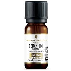 Amphora Aromatics Geranium Bourbon Organic Essential Oil