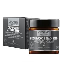 Amphora Aromatics Cedarwood & Black seed Face Moisturiser For Men Organic