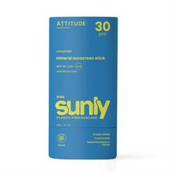 Attitude Sunly - Sunscreen Stick Kids - Unscented- 30 SPF - 60 g