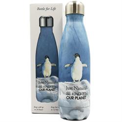 Just Natural BFL Stainless Steel Drinks Bottle  - Penguin