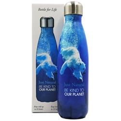 Just Natural BFL Stainless Steel Drinks Bottle  - Polar Bear