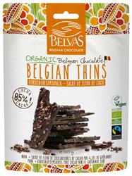 Belvas Belgian Thins Dark 85% Coco