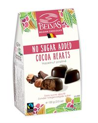 Belvas No Sugar Added Dark Hearts Ganache - Organic -