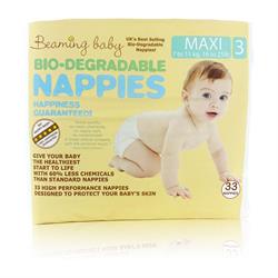 Beaming Baby Bio-degradable Nappies Maxi 33's