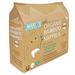 Beaming Baby Organic Bamboo Nappies Size 3 (7-1, 26 nappies)