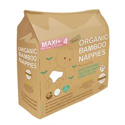 Beaming Baby Organic Bamboo Nappies Size 4 (9-15 kg, 24 nappies)