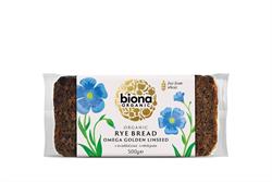 Biona Organic Rye Bread - Omega Golden Linseed -