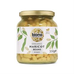 Biona Organic Haricot Beans in Glass Jar