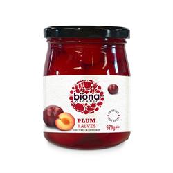 Biona Organic Plum Halves In Rice Syrup 5