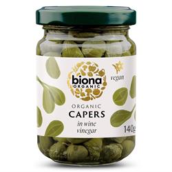 Biona Capers in Wine Vinegar Organic