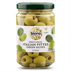 Biona Pitted Green Olives in Brine Organic 2