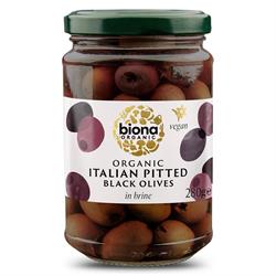 Biona Pitted Black Olives in Brine Organic 2