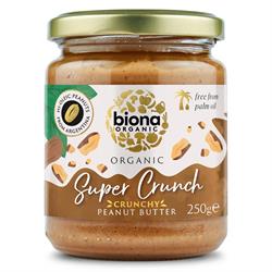 Biona Hi Oleic Super Crunch Peanut Butter Organic g