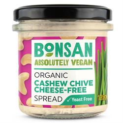 Bonsan Cashew Chive Cheese-Free Spread Organic Vegan 135g