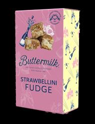 Buttermilk Strawbellini Fudge